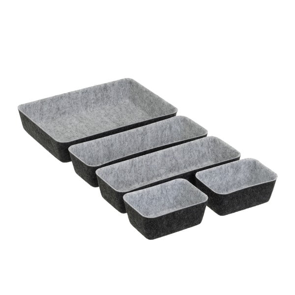 Organizatoare pentru sertare 5 buc. din material textil – Casa Selección-image-2