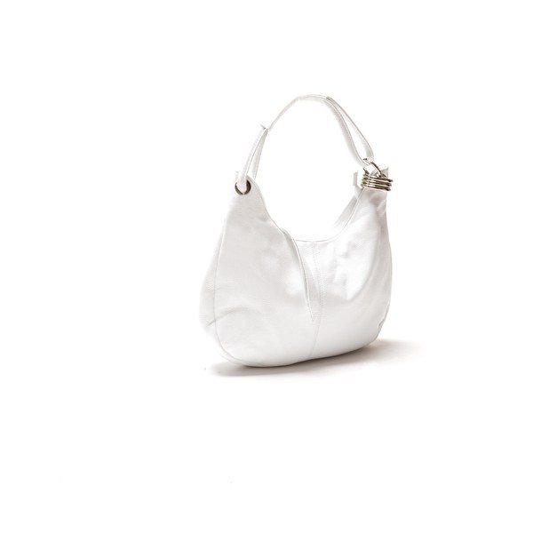 Poșetă din piele Carla Ferreri 1022 Bianco-image-1