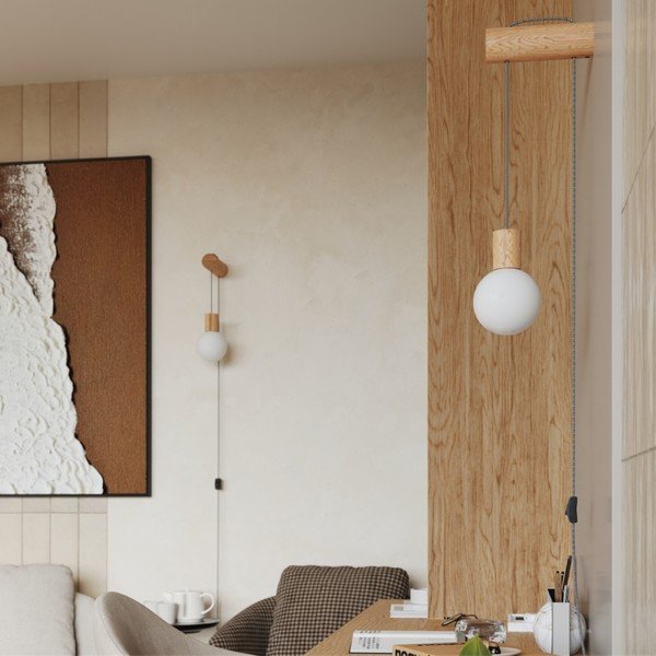 Aplică de perete în culoare naturală Arcadia – Sollux-image-1