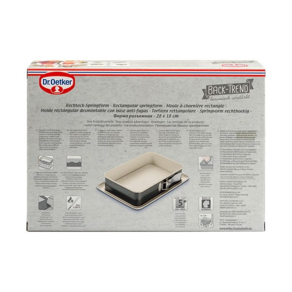 Formă de copt din oțel cu suprafață ceramică Dr. Oetker, 28 x 18 cm-image-3