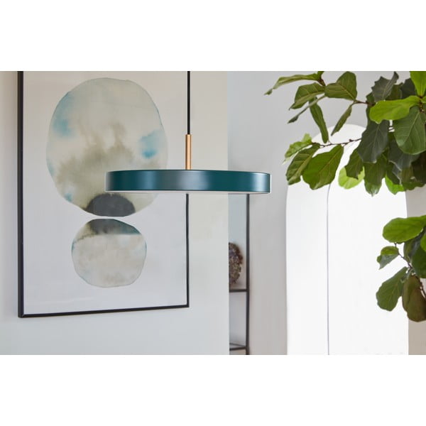 Lustră verde-închis LED cu abajur din metal ø 31 cm Asteria Mini – UMAGE-image-3