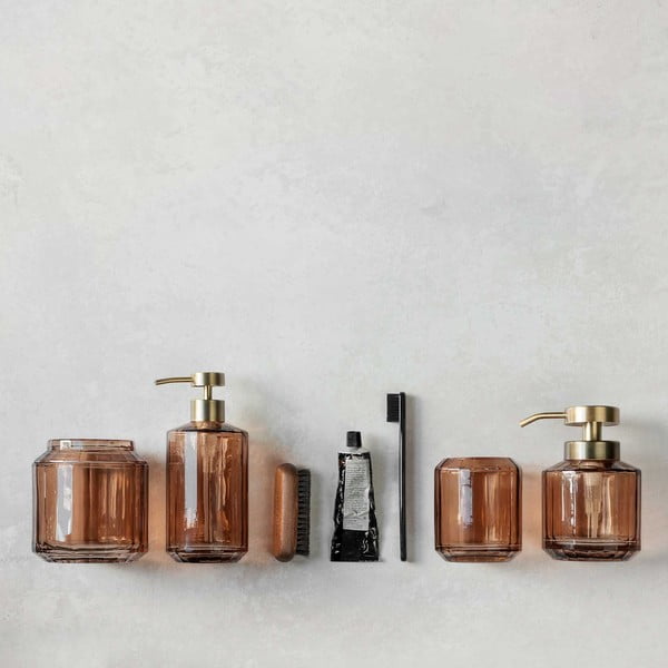 Suport pentru periuța de dinți maro din sticlă Vision – Mette Ditmer Denmark-image-4