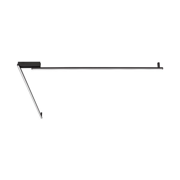 Plafonieră negru-mat LED cu intensitate reglabilă din aluminiu 4x309 cm Briana – Nova Luce