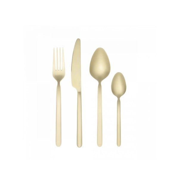 Tacâmuri aurii din oțel inoxidabil 16 buc. Stella – Blomus