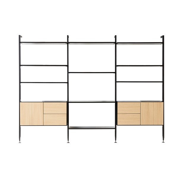 Sistem de rafturi cu aspect de lemn Edge by Hammel