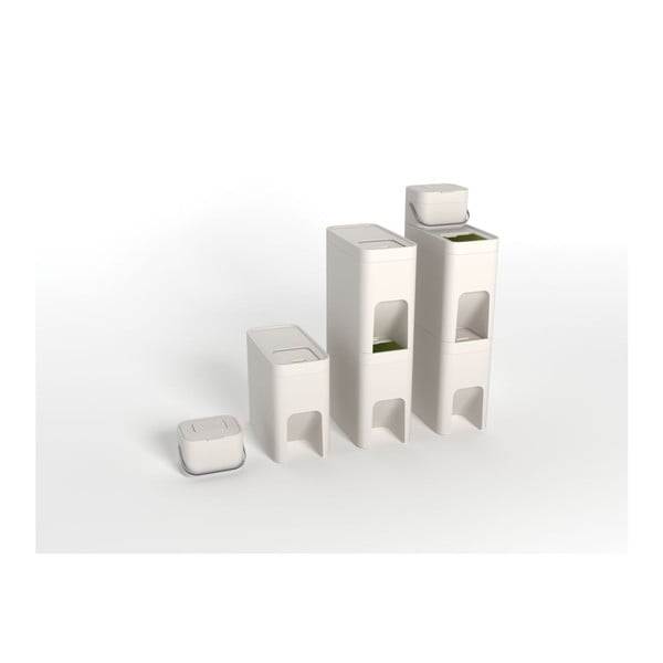 Recipient pentru deșeuri compostabile Joseph Joseph IntelligentWaste, 4 l, alb-image-3