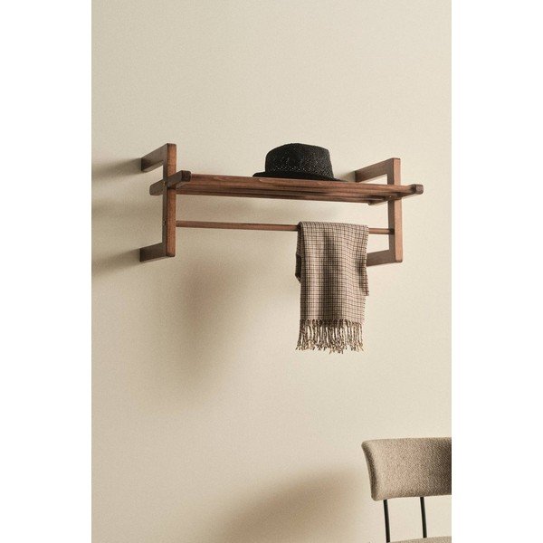 Cuier în culoare naturală închisă din lemn de pin 70x30 cm Eddison – Jotex-image-1