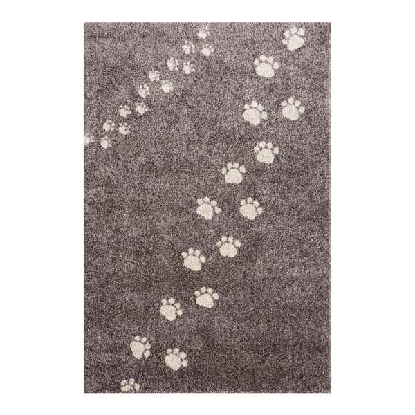 Covor Art For Kids Footprints, 100 x 150 cm, gri