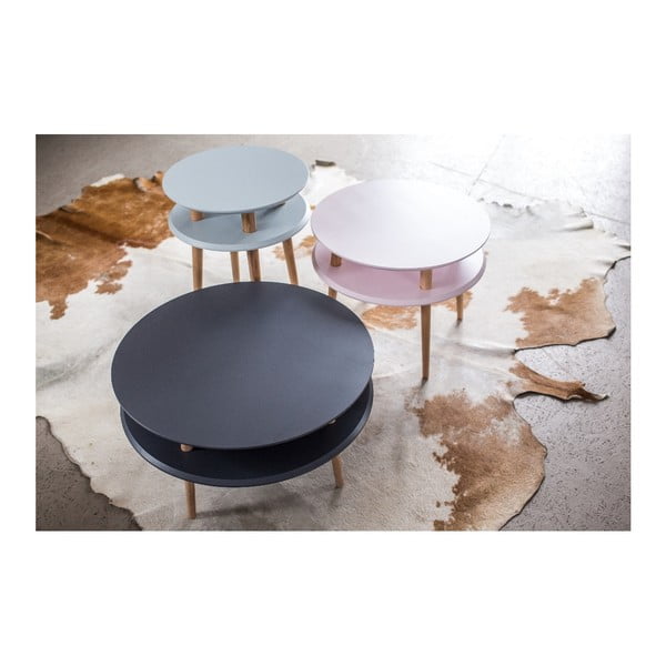 Măsuță de cafea Ragaba UFO Low, gri grafit-image-1