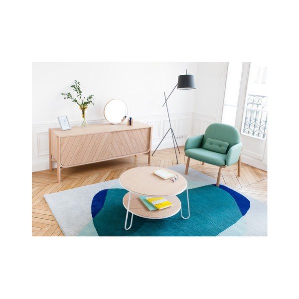 Covor din lână HARTÔ Jane, 180 x 220 cm, verde - gri-image-3