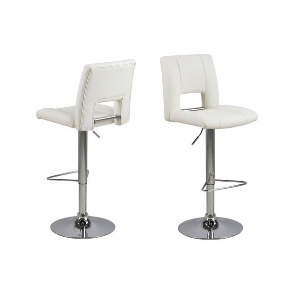 Set 2 scaune pentru bar Actona Wilma Barstool, alb-image-2
