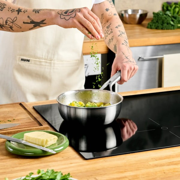 Oală cu capac din oțel inoxidabil 1,5 l adecvată pentru plita cu inducție Lucca 3.0 – FABINI-image-1