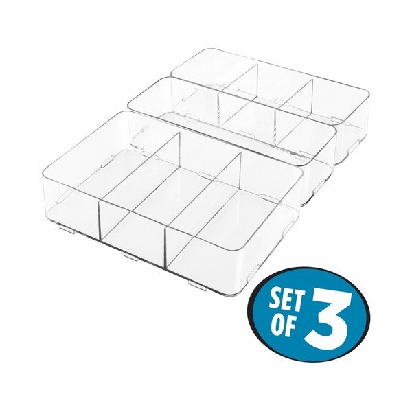 Set 3 organizatoare InterDesign Clarity Interlocking-image-2