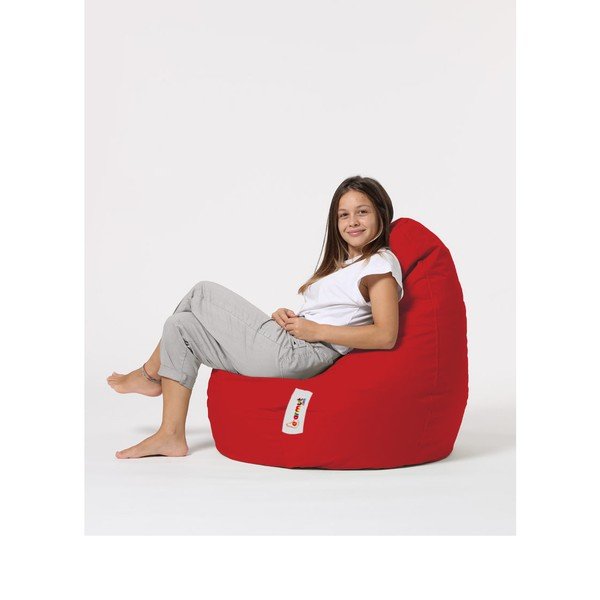 Fotoliu bean bag roșu Drop – Floriane Garden-image-2