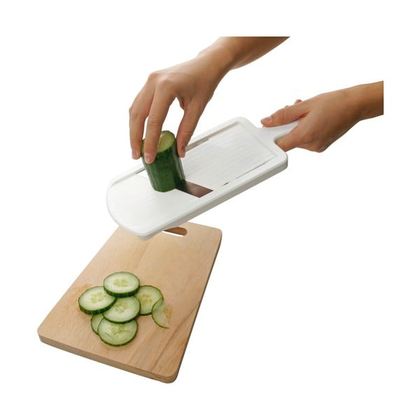 Feliator de legume reglabil Fackelmann Food & More, alb-negru-image-4