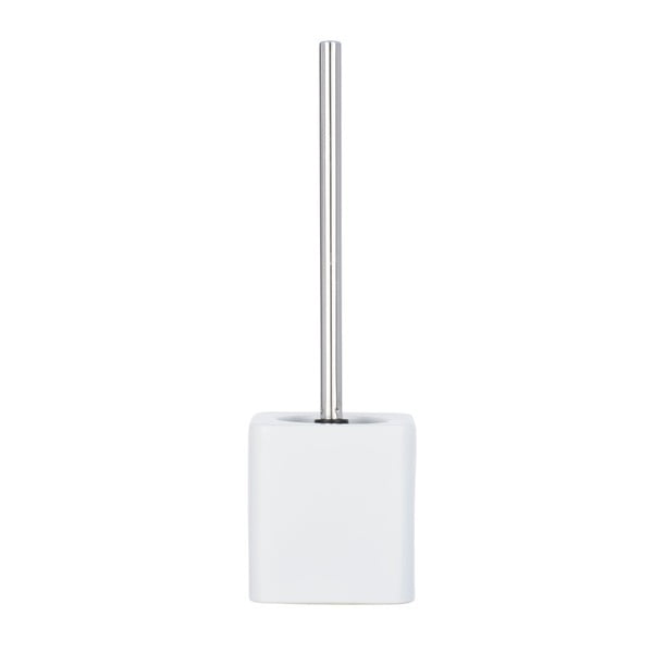 Perie toaletă Wenko Hexa, alb mat-image-1