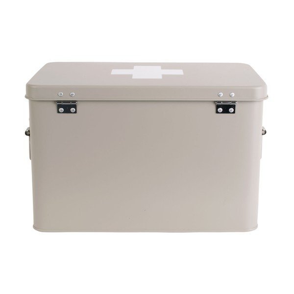 Trusă de prim ajutor din metal PT LIVING Medicină, lățime 31,5 cm, bej-image-4