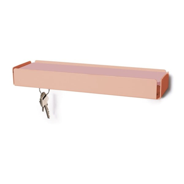 Suport pentru chei roz pal cu raft roz Slawinski Key Box