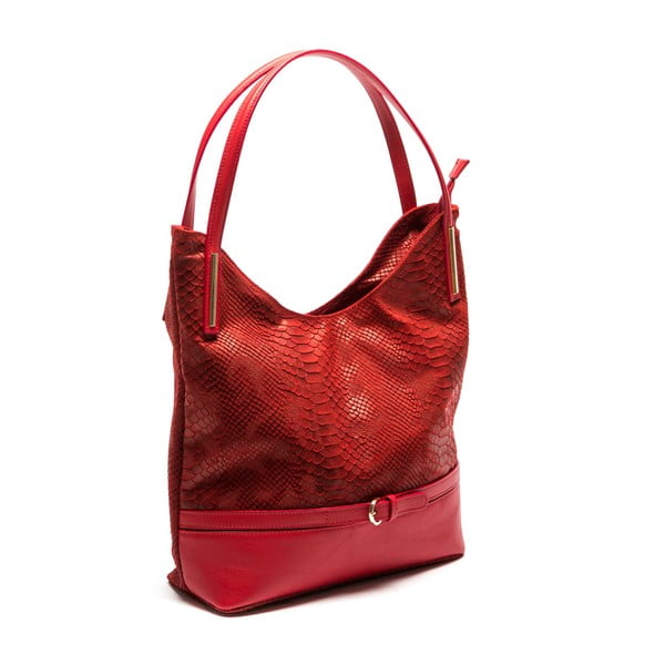 Poșetă din piele Sofia Cardoni Adona, rosso-image-3