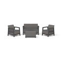 Set mobilier de grădină gri pentru 4 persoane Scandi Linea – Keter