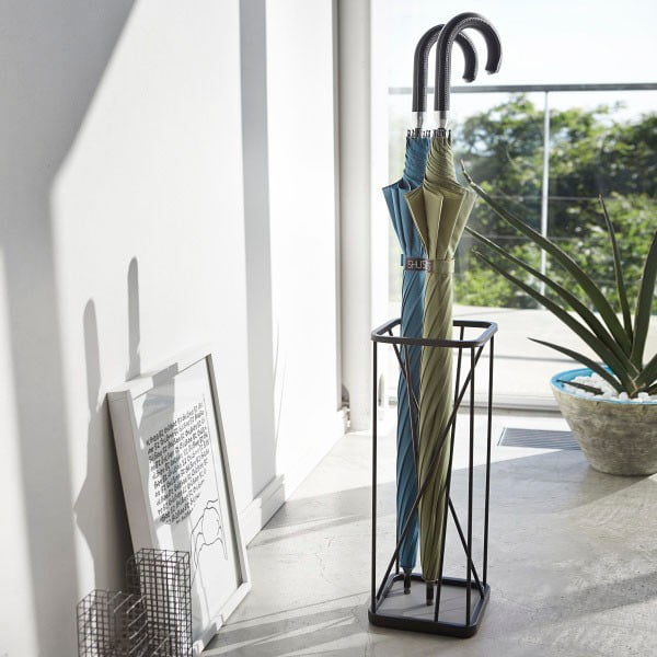 Suport pentru umbrele YAMAZAKI 9 Square, negru-image-3