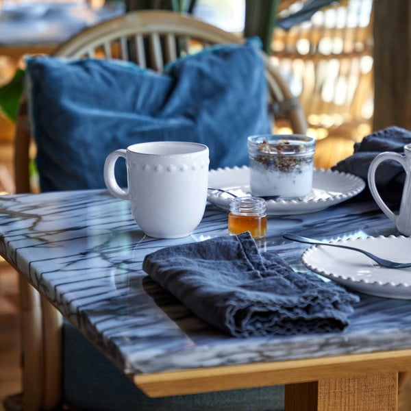 Cană din gresie ceramică Costa Nova Pearl, 370 ml, alb-image-2