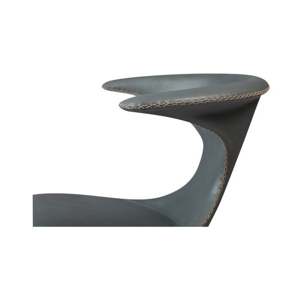 Scaun din piele DAN-FORM Denmark Flair, gri-image-4