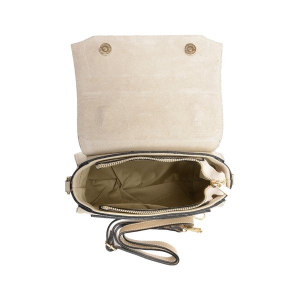 Geantă crossbody din piele Isabella Rhea, bej-image-2