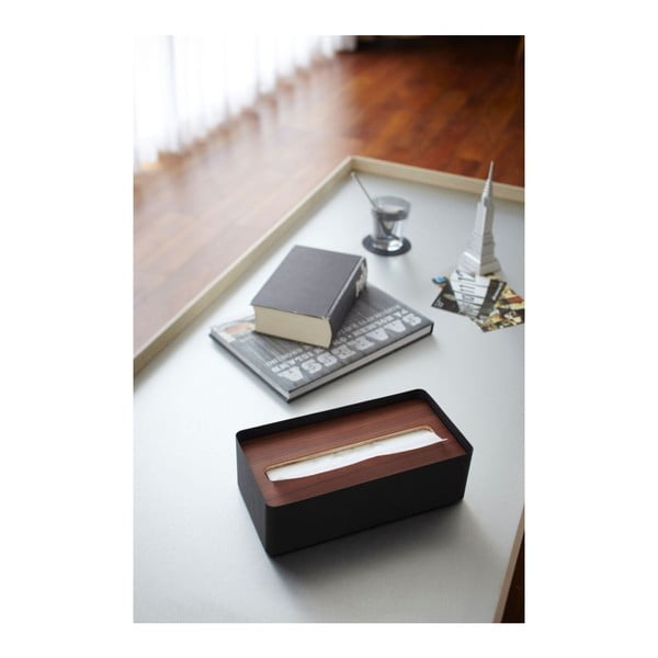 Suport șervețele YAMAZAKI Tsu, negru-image-1