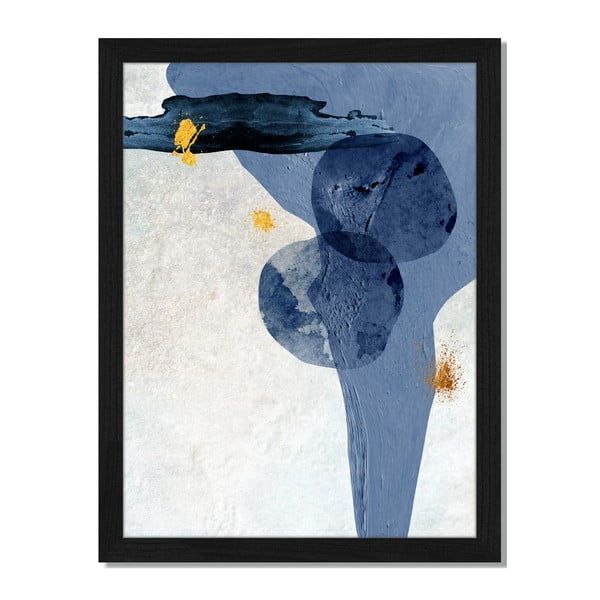 Tablou înrămat Liv Corday Scandi Grey & Blue, 30 x 40 cm