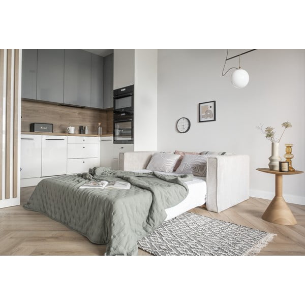 Canapea albă extensibilă 168 cm Lucky Lucy – Miuform-image-3