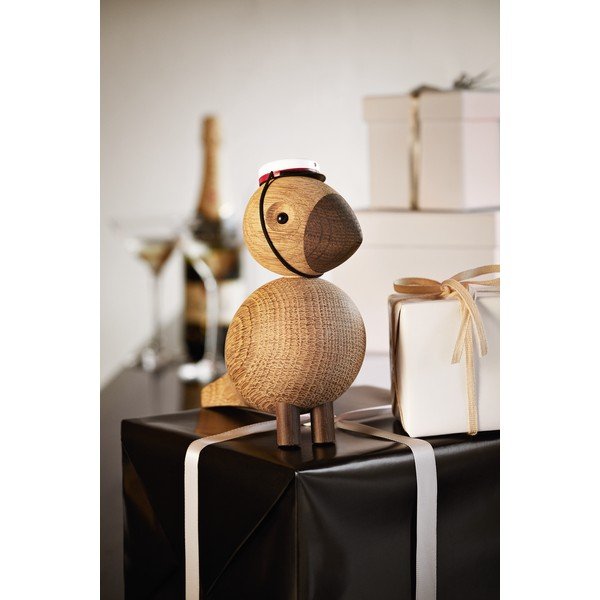 Statuetă din lemn masiv de stejar Kay Bojesen Denmark Songbird Alfred-image-1