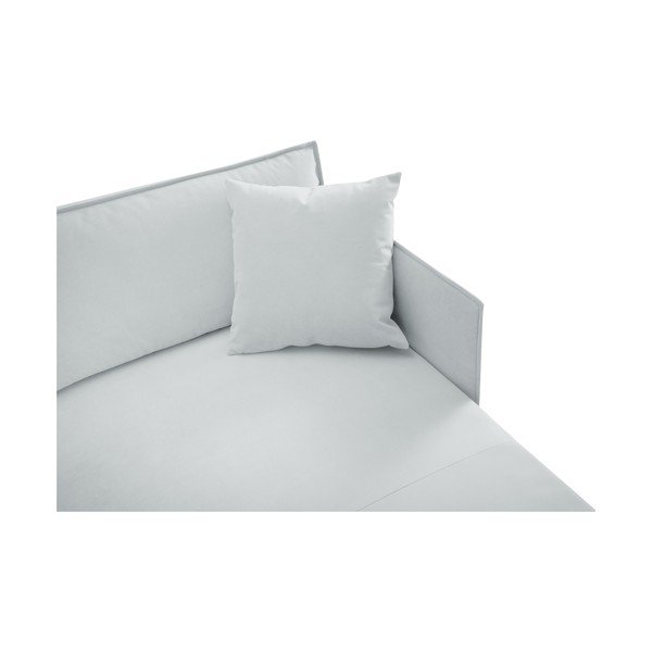 Șezlong gri deschis cu tapițerie din catifea (cu colț pe partea dreaptă) Auguste – Interieurs 86-image-4