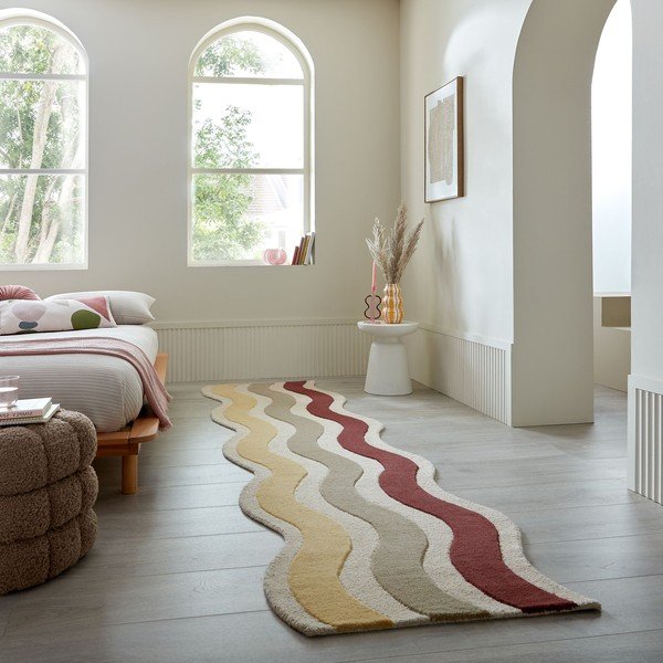 Covor tip traversă țesut manual din lână 80x300 cm Cascade Wool – Flair Rugs-image-1