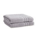 Prosoape gri-deschis 2 buc. din bumbac din frotir 90x140 cm Zero Twist – Catherine Lansfield