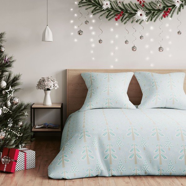 Lenjerie de pat dublă din flanelă AmeliaHome Snuggy Lumi, 200 x 220 cm-image-3
