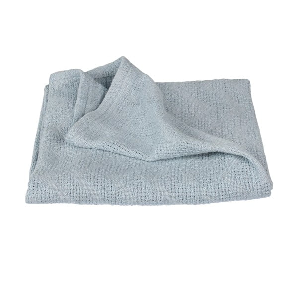 Pătură pentru copii albastră din bumbac organic tricotată 80x80 cm Lil Planet – Roba