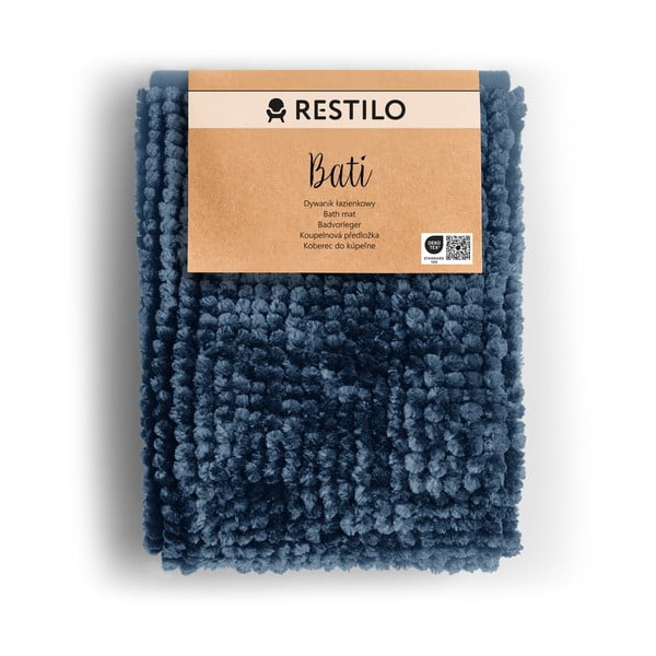 Covoraș de baie AmeliaHome Bati, 50 x 70 cm, albastru închis