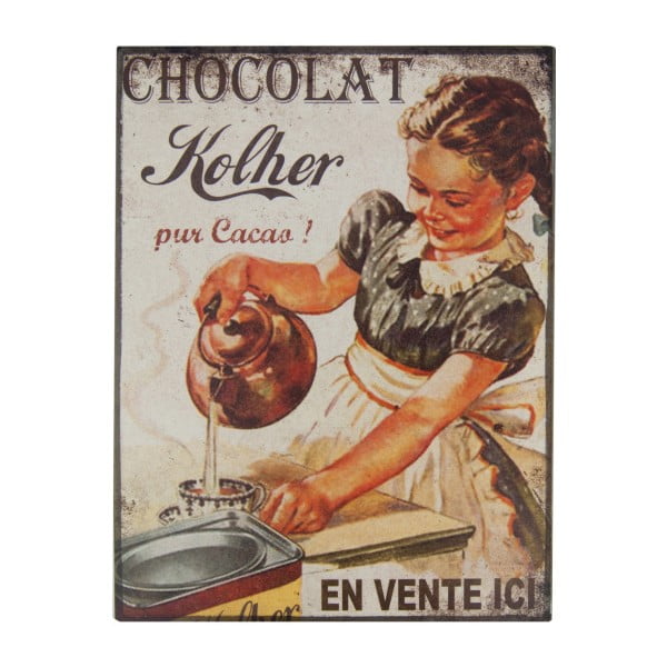 Poster metalic Antic Line Chocolat, 35 x 37 cm