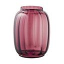 Vază roșie din sticlă lucrată manual (înălțime 21 cm) – House Nordic