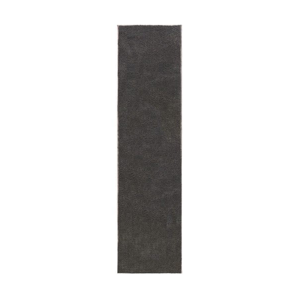 Covor tip traversă gri închis din fibre reciclate 60x230 cm Sheen – Flair Rugs