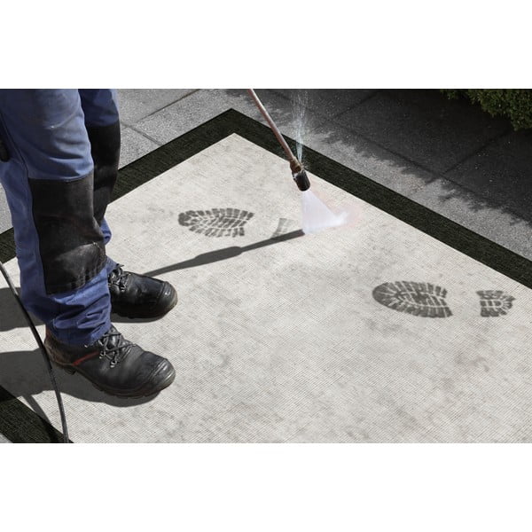 Covor adecvat pentru exterior NORTHRUGS Panama, 80 x 350 cm, negru - crem-image-1