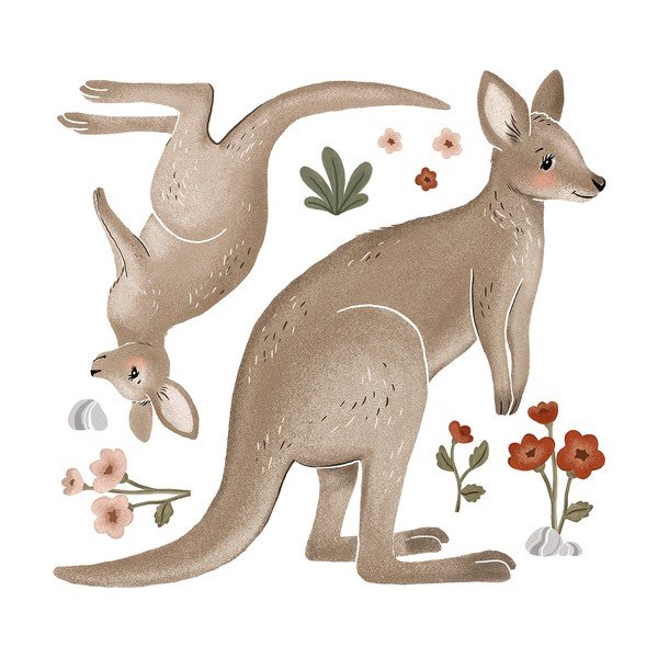 Folie cu stickere 65x61 cm Kangaroo – Lilipinso-image-2