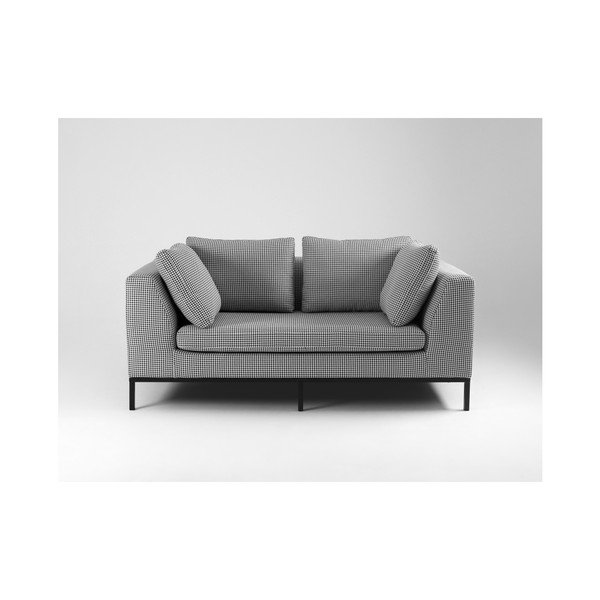 Canapea 2 locuri Custom Form Ambient, negru - alb-image-3