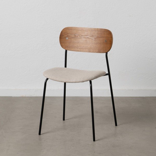 Scaune de dining maro/crem 4 buc. Moe – Ixia-image-1