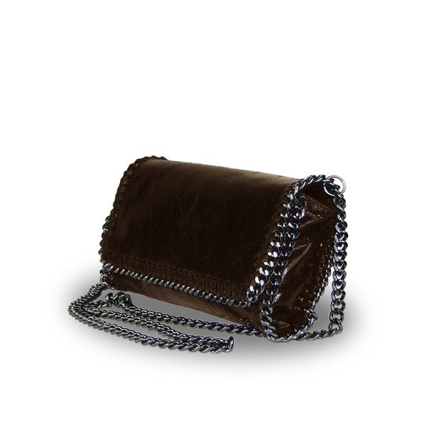 Geantă din piele naturală JOHN FISH Lov, maro închis-image-1