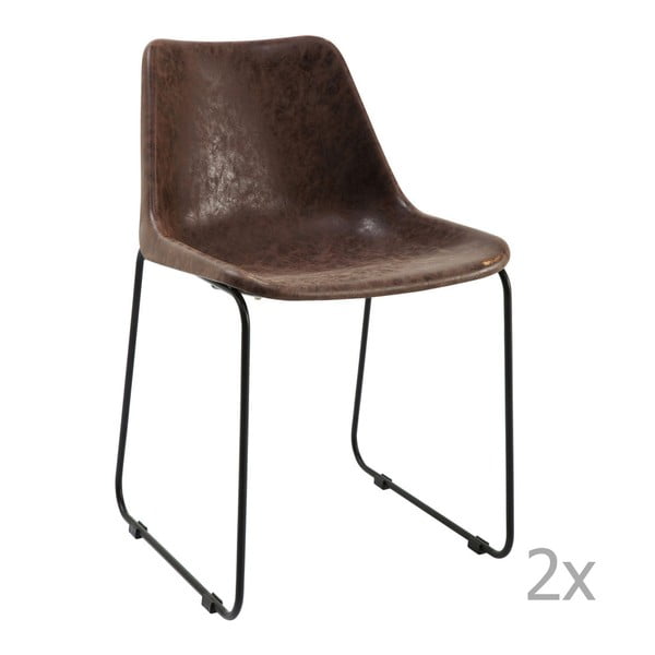 Set 2 scaune Kare Design Mocha, maro