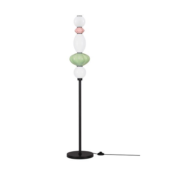 Lampadar LED cu intensitate reglabilă din ceramică cu abajur din ceramică/cu abajur din sticlă (înălțime 136,5 cm) Oneta – Nova Luce