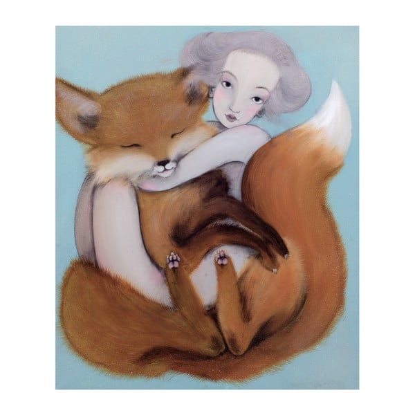 Poster de autor, Léna Brauner, Vulpe, 60 x 71,8 cm