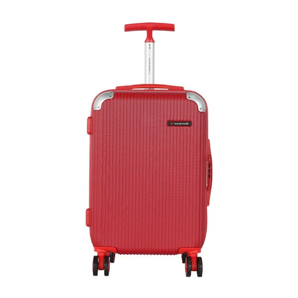 Valiză de cabină Travel World Luxury, 55 x 34 cm, roșu